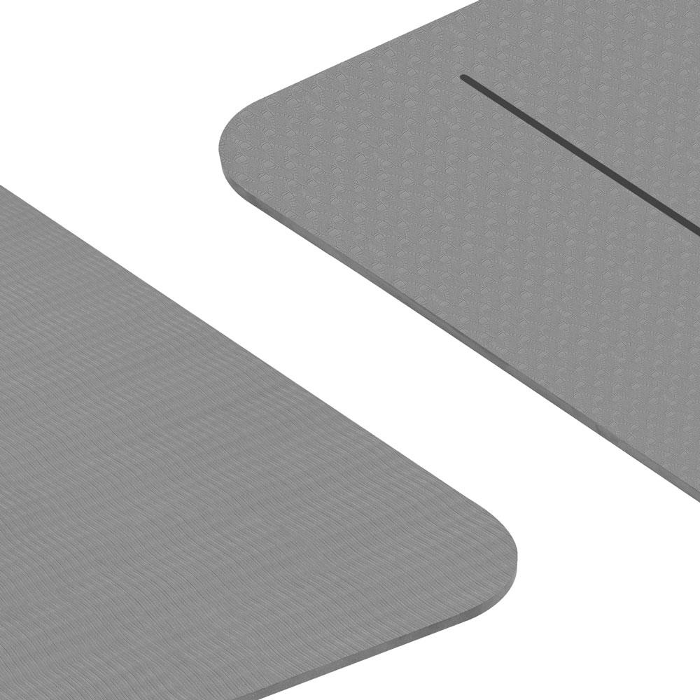 เสื่อโยคะ IRONTEC TPE 183x61 ซม. สีเทา