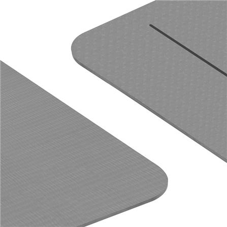 เสื่อโยคะ IRONTEC TPE 183x61 ซม. สีเทา_4