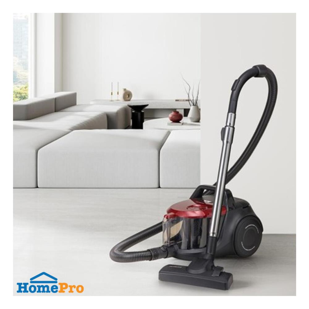 เครื่องดูดฝุ่นแบบกล่อง HITACHI CV-SM20C สีดำ/แดง