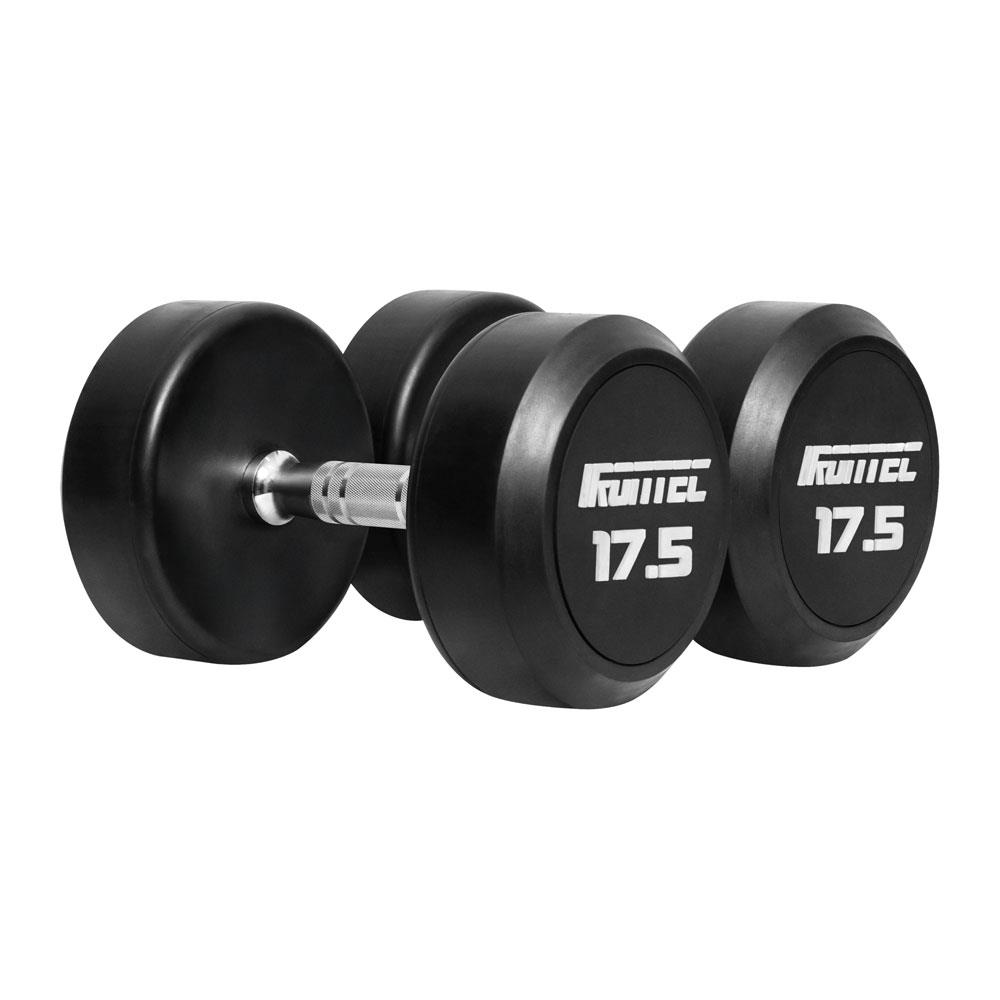 ดัมเบลกลมหุ้มยาง IRONTEC 17.5 กก. (แพ็ก 2 ชิ้น)