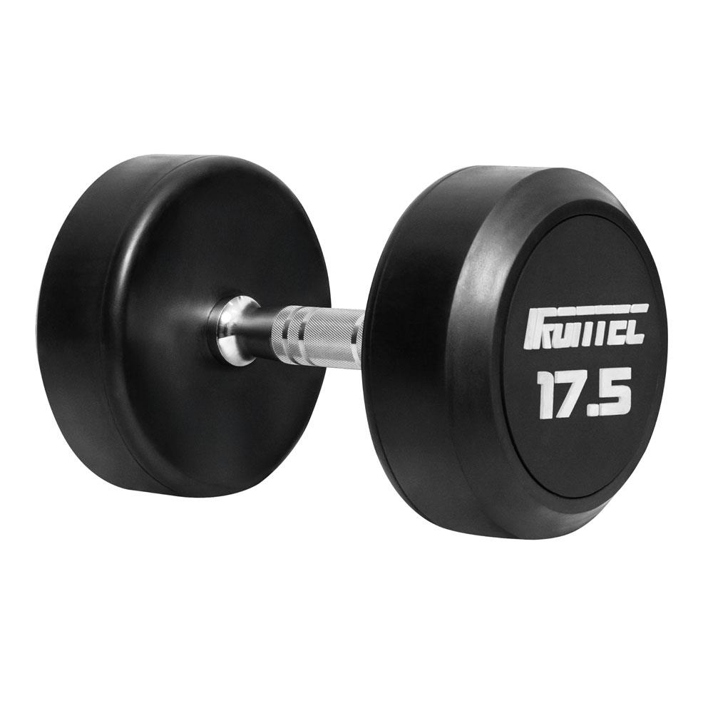ดัมเบลกลมหุ้มยาง IRONTEC 17.5 กก. (แพ็ก 2 ชิ้น)