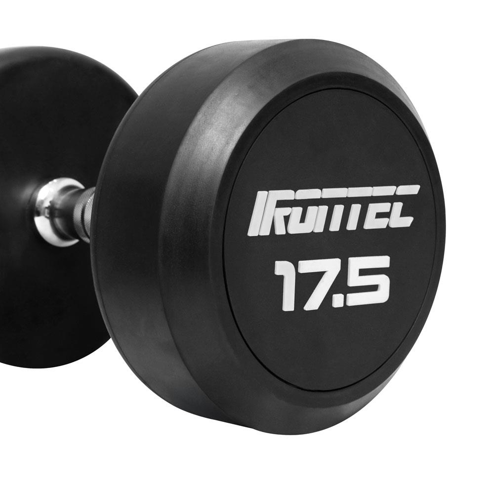 ดัมเบลกลมหุ้มยาง IRONTEC 17.5 กก. (แพ็ก 2 ชิ้น)