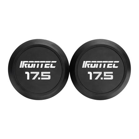 ดัมเบลกลมหุ้มยาง IRONTEC 17.5 กก. (แพ็ก 2 ชิ้น)_2