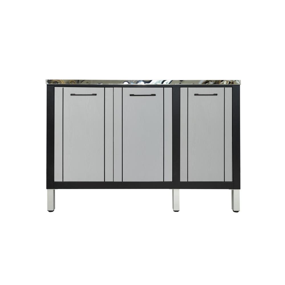 ตู้ตั้งพื้น ท็อปเรียบ CABIN HARVIN 120x85x50 ซม. สีเทา