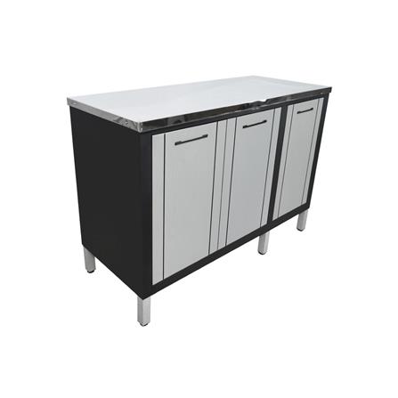 ตู้ตั้งพื้น ท็อปเรียบ CABIN HARVIN 120x85x50 ซม. สีเทา_2