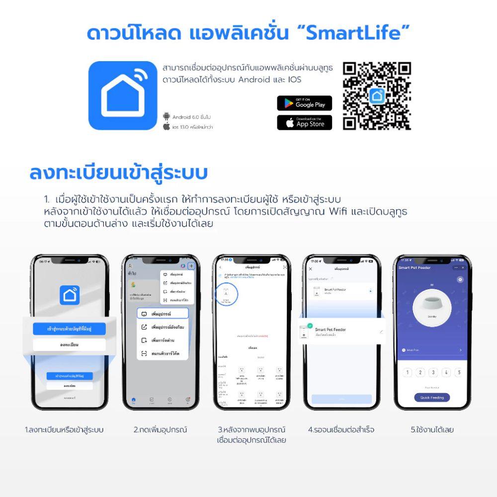 เครื่องให้อาหารสัตว์เลี้ยง PETSTAR SRQ0171