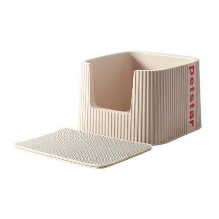 ห้องน้ำแมว PETSTAR PSBN0017 สีน้ำตาลอ่อน_0