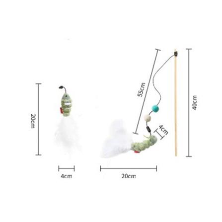 ไม้ล่อแมว PETSTAR PSTZ0411 สีเขียว_8