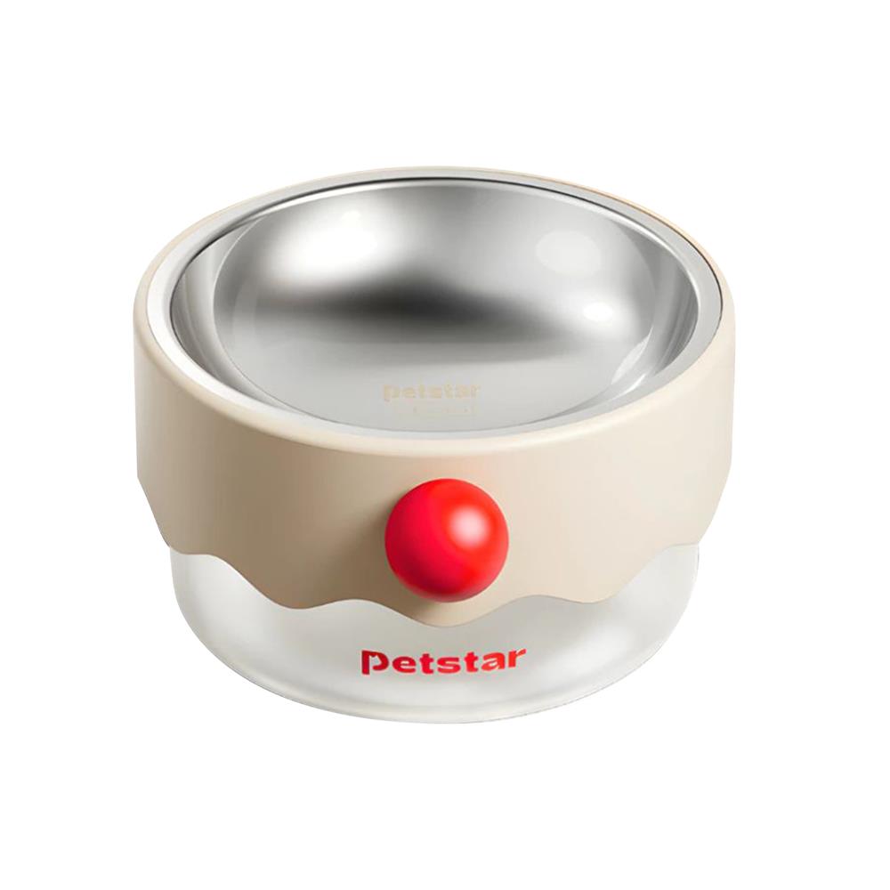 ชามอาหารสัตว์เลี้ยง PETSTAR PSRQ0205 สีน้ำตาล