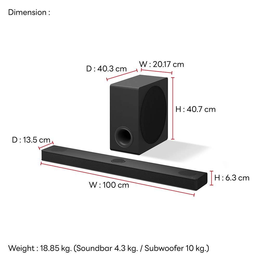 ซาวด์บาร์ LG S80TY.DTHALLK