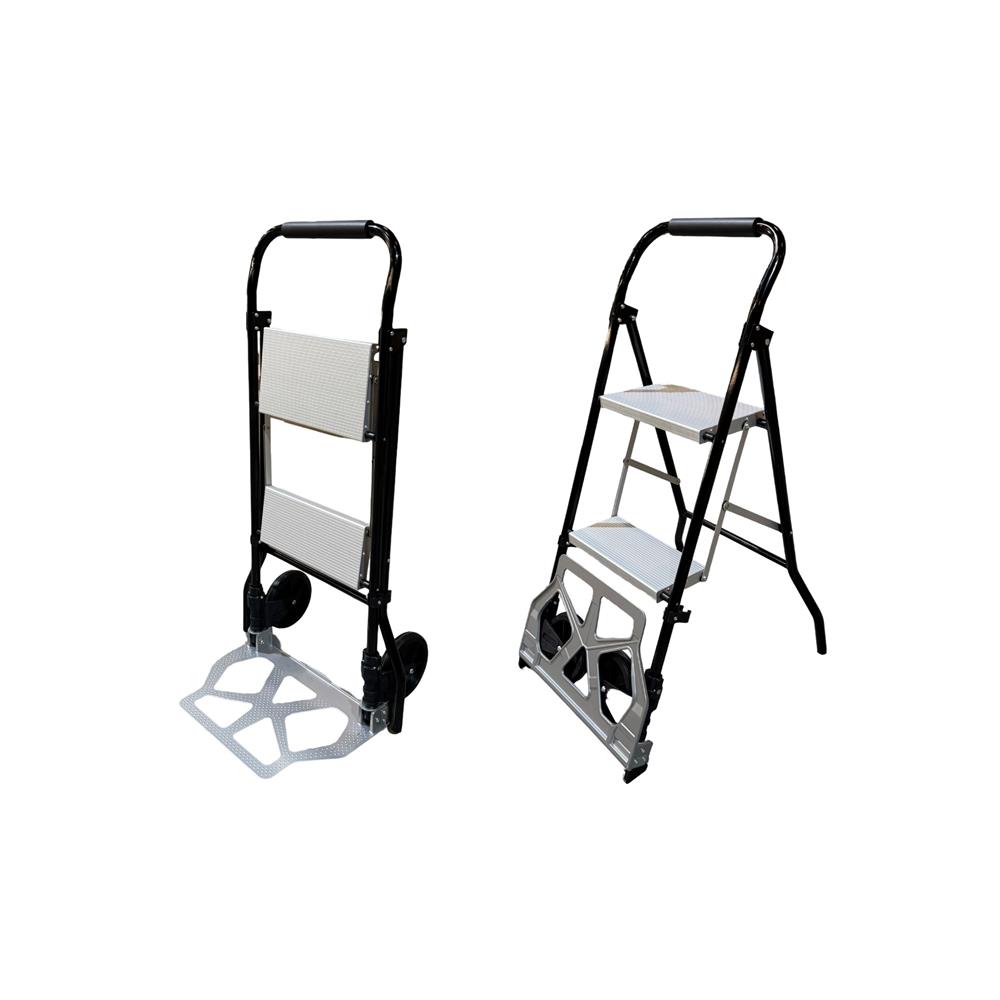 บันไดรถเข็น STEP 2 ขั้น BARCO TRLA-002-ALU สีเงิน-ดำ