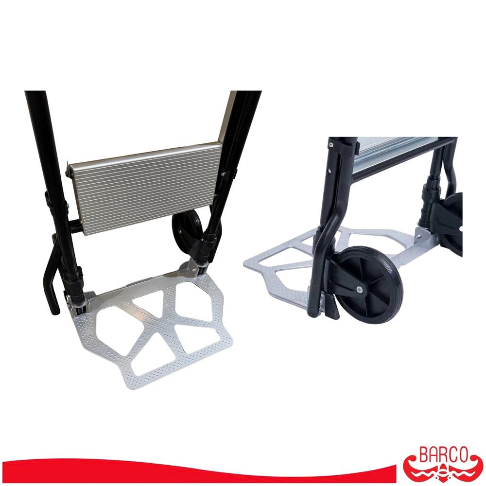บันไดรถเข็น STEP 2 ขั้น BARCO TRLA-002-ALU สีเงิน-ดำ