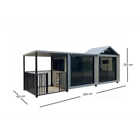 บ้านหมา บ้านแมว T.C. DOGHOUSE 16 NORDIC 150x550x220 ซม._4