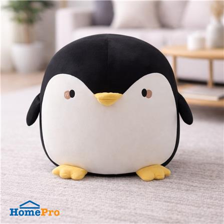 สตูล PUFFY PENGUIN สีขาว/ดำ_2