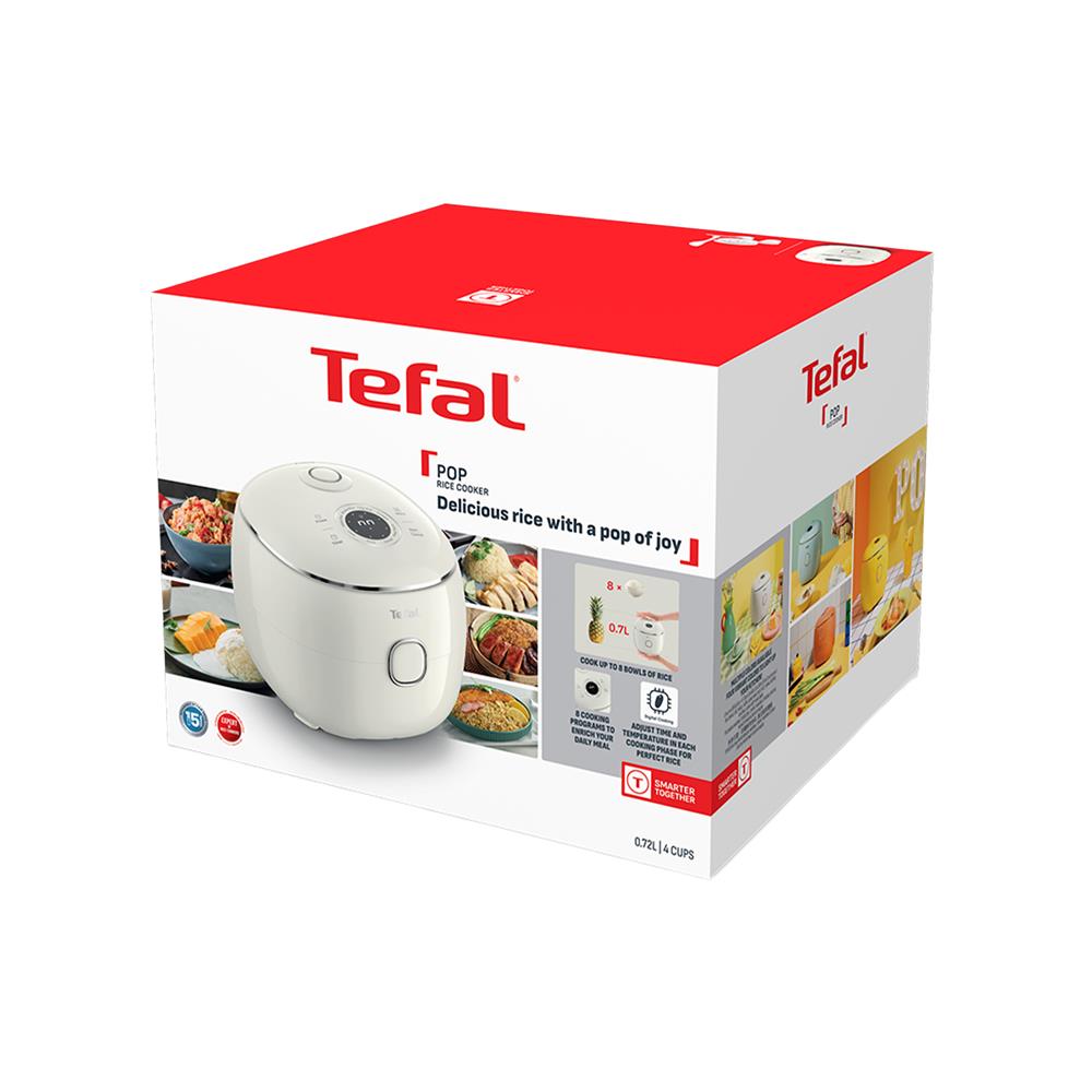 หม้อหุงข้าว DIGITAL TEFAL RK535AT0 0.7 ลิตร สีขาว