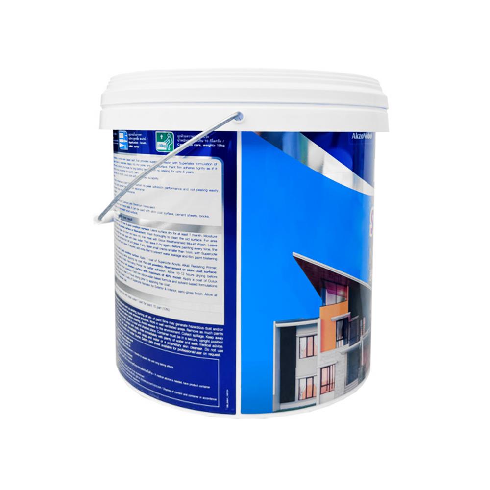 สีน้ำทาภายนอก ชนิดกึ่งเงา DULUX SUPERCOTE NANOTEX BASE B สีขาว 9 ลิตร
