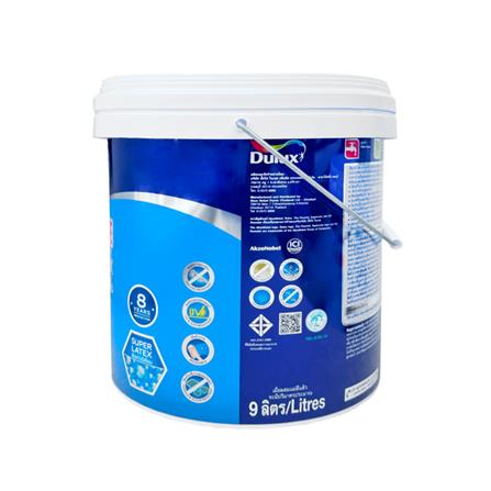 สีน้ำทาภายนอก ชนิดกึ่งเงา DULUX SUPERCOTE NANOTEX BASE B สีขาว 9 ลิตร_2