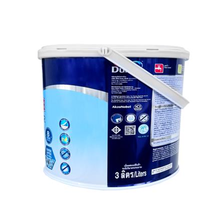 สีน้ำทาภายนอก ชนิดด้าน  DULUX SUPERCOTE BASE A สีขาว 3 ลิตร_1