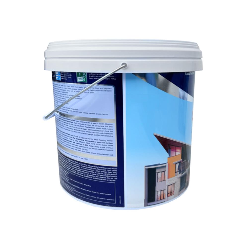 สีน้ำทาภายนอก ชนิดด้าน DULUX SUPERCOTE BASE E สีขาว 9 ลิตร