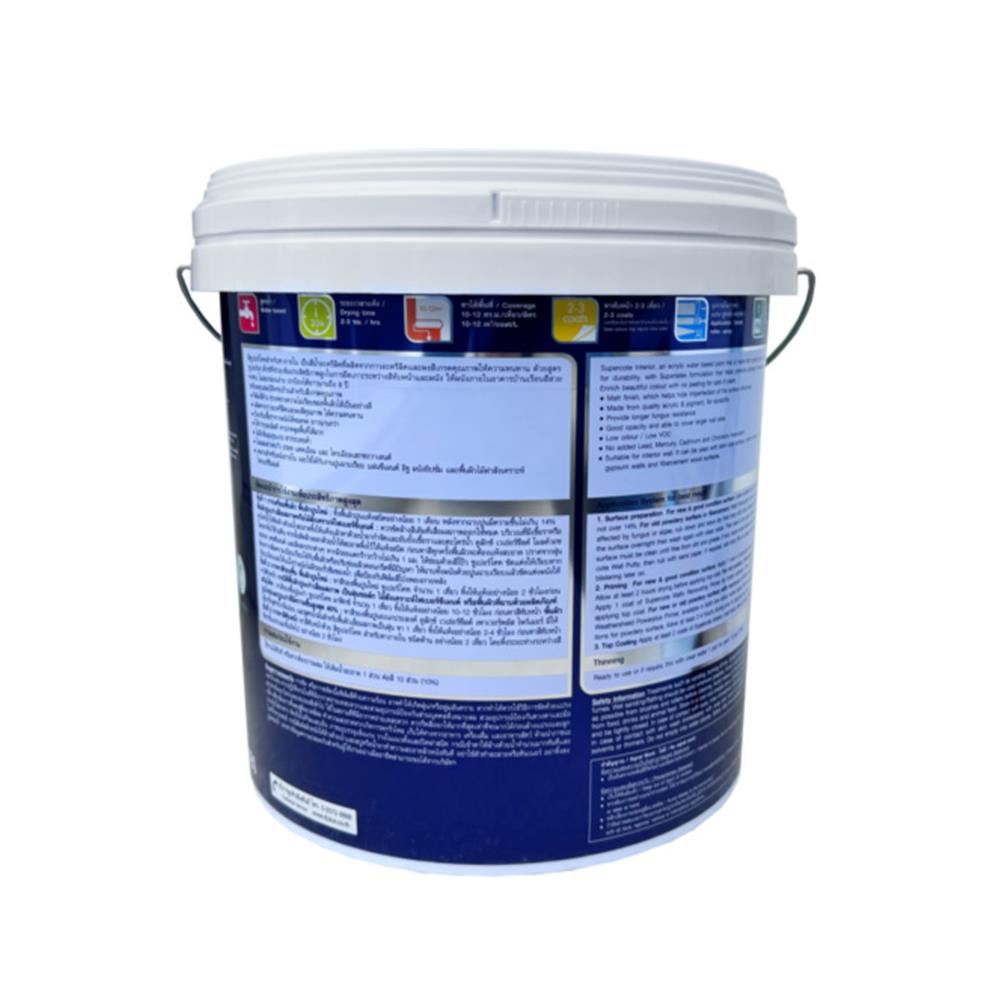 สีน้ำทาภายนอก ชนิดกึ่งเงา DULUX SUPERCOTE NANOTEX BASE A สีขาว 9 ลิตร