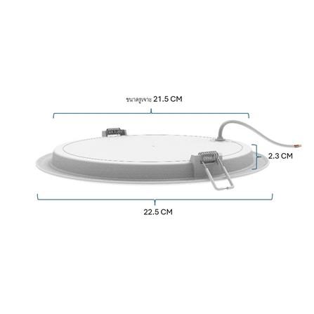 ดาวน์ไลท์ LED PANASONIC NNV76538WE1A 8 นิ้ว 18 วัตต์ WARM WHITE สีขาว_6