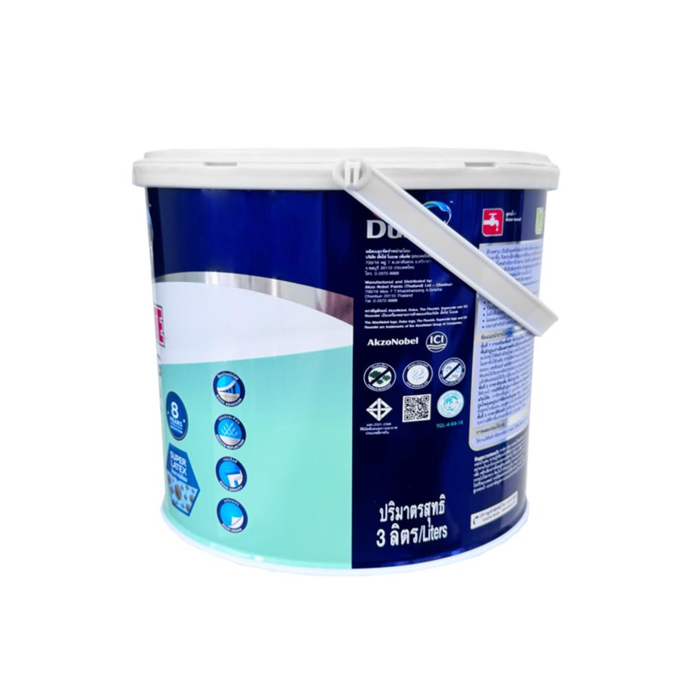 สีน้ำทาฝ้า ชนิดด้าน DULUX SUPERCOAT สีขาวควัน 3 ลิตร