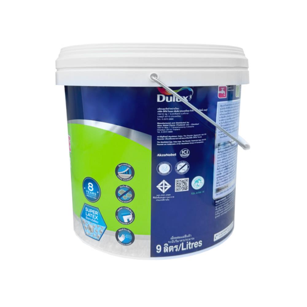 สีน้ำทาภายใน ชนิดด้าน DULUX SUPERCOTE BASE E สีขาว 9 ลิตร