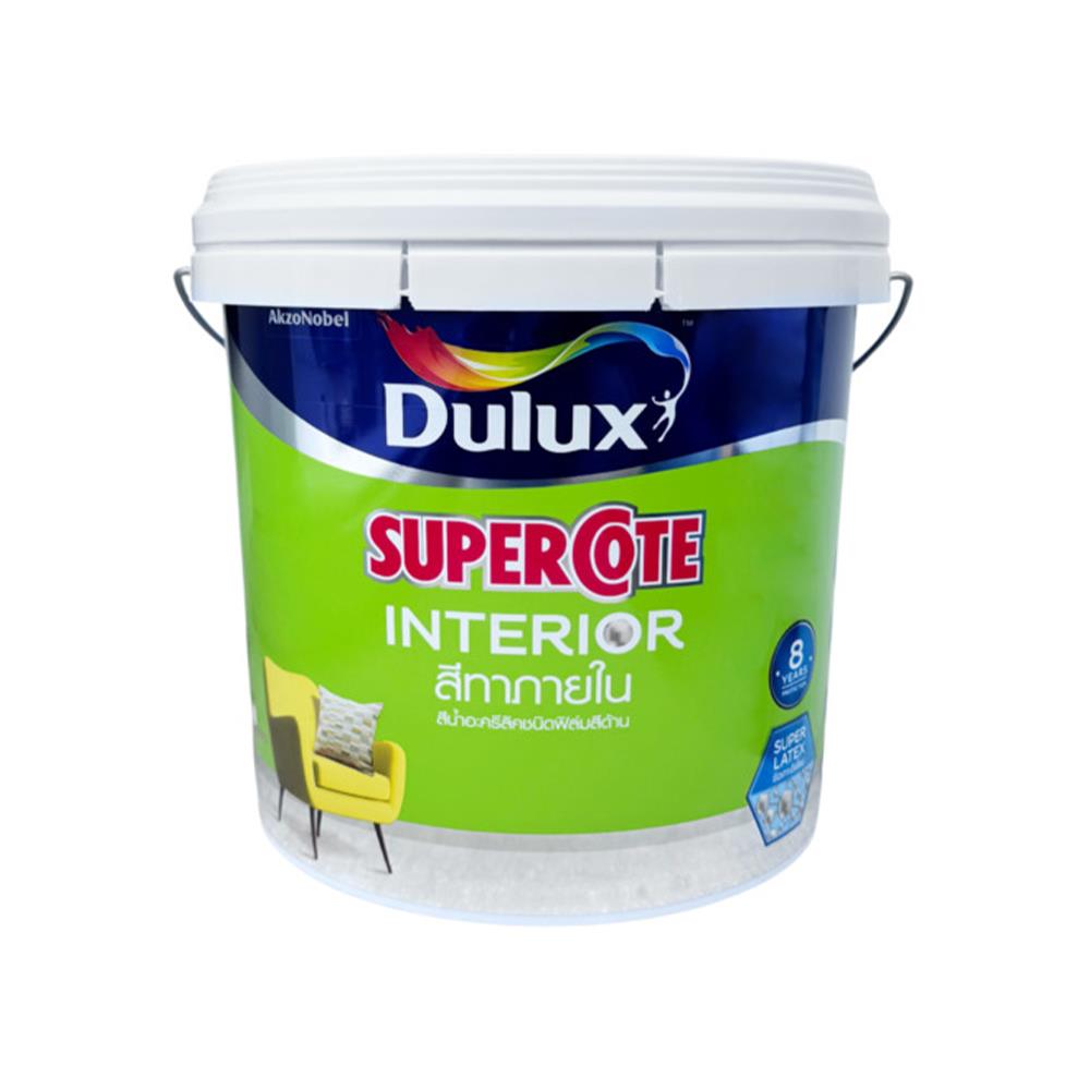 สีน้ำทาภายใน ชนิดด้าน DULUX SUPERCOTE BASE A สีขาว 9 ลิตร