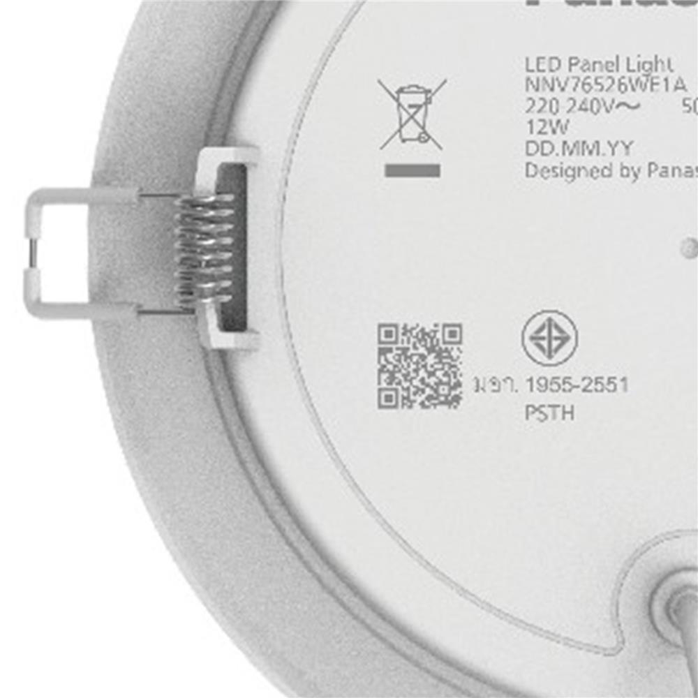 ดาวน์ไลท์ LED PANASONIC NNV76526WE1A 6 นิ้ว 12 วัตต์ WARM WHITE สีขาว