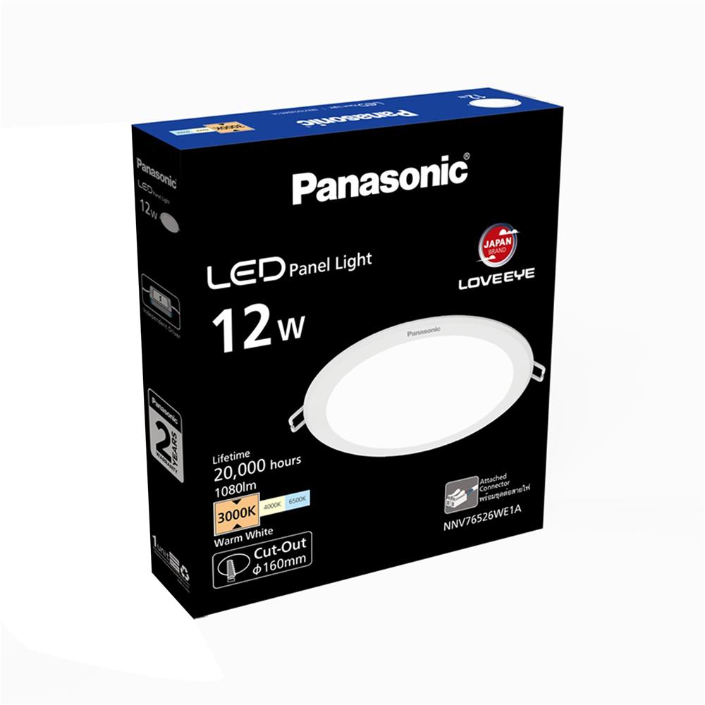 ดาวน์ไลท์ LED PANASONIC NNV76526WE1A 6 นิ้ว 12 วัตต์ WARM WHITE สีขาว