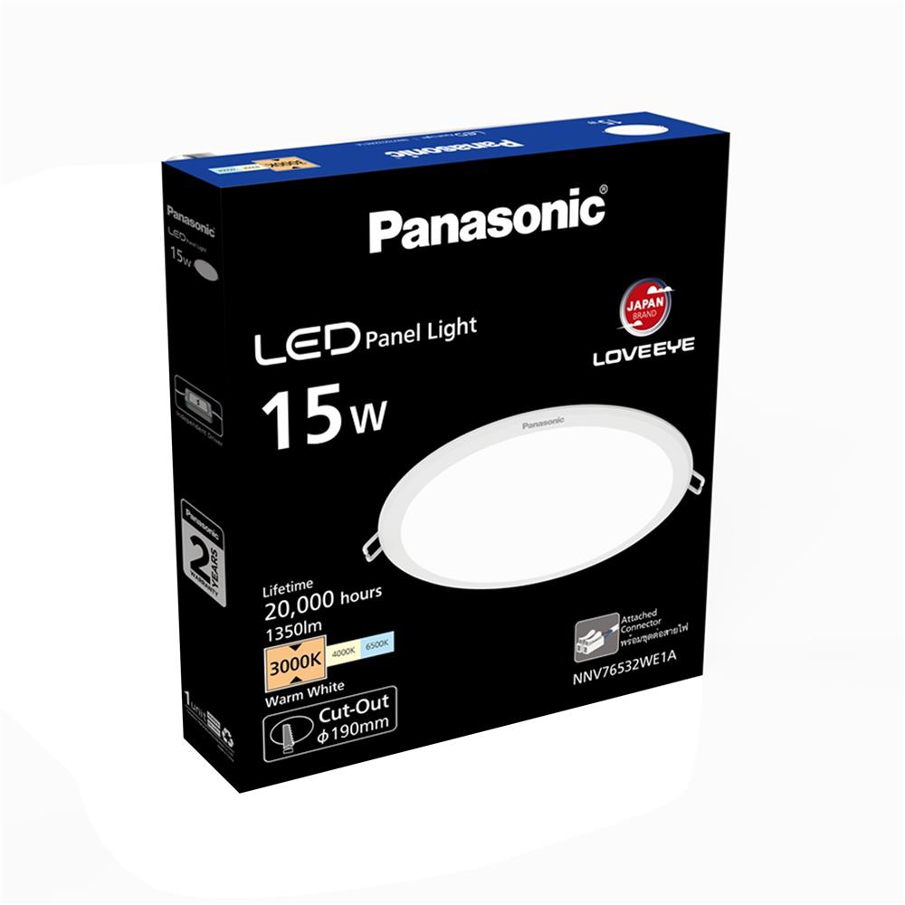 ดาวน์ไลท์ LED PANASONIC NNV76532WE1A 7 นิ้ว 15 วัตต์ WARM WHITE สีขาว