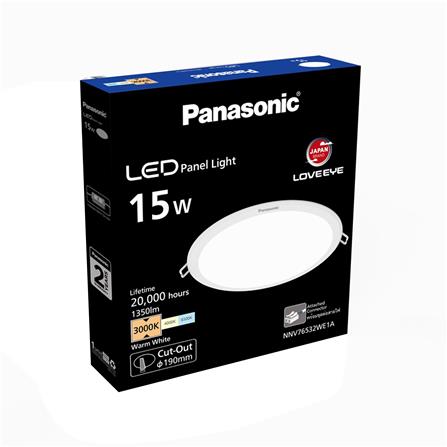 ดาวน์ไลท์ LED PANASONIC NNV76532WE1A 7 นิ้ว 15 วัตต์ WARM WHITE สีขาว_4