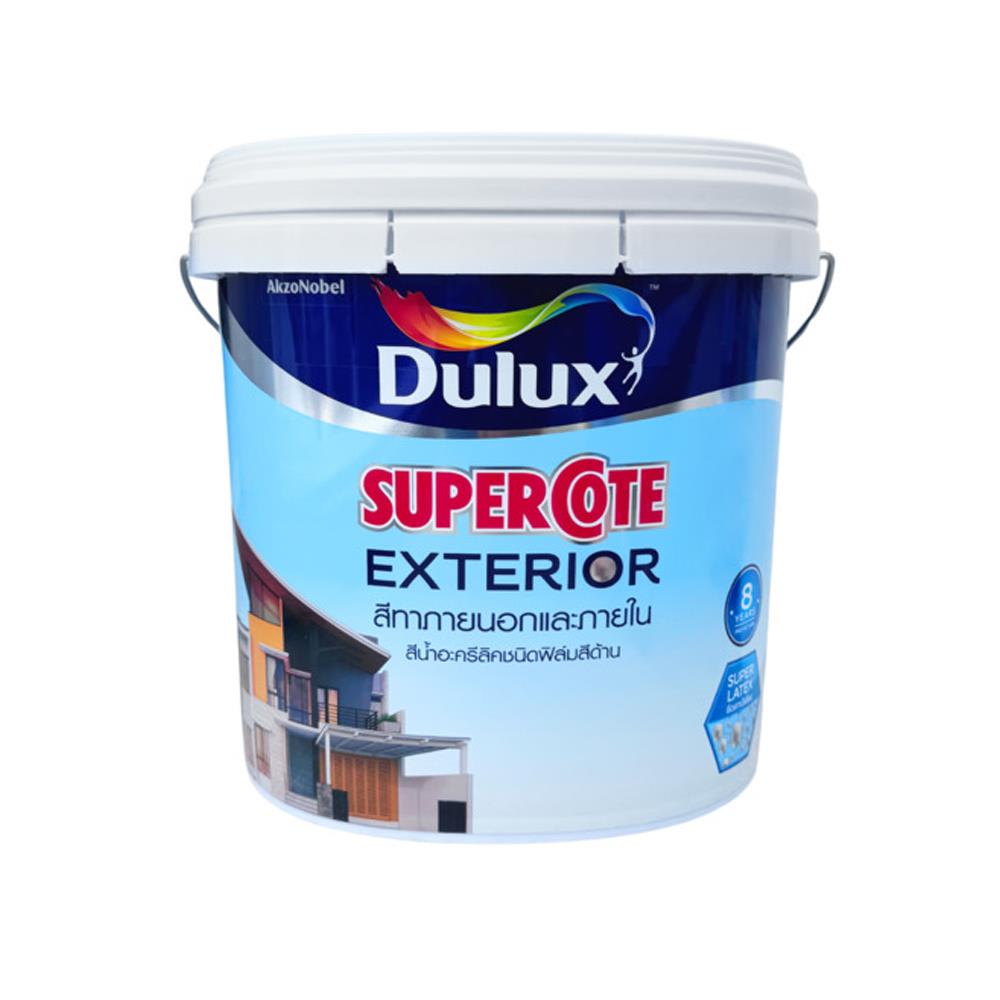 สีน้ำทาภายนอก ชนิดด้าน DULUX SUPERCOTE BASE B สีขาว 9 ลิตร