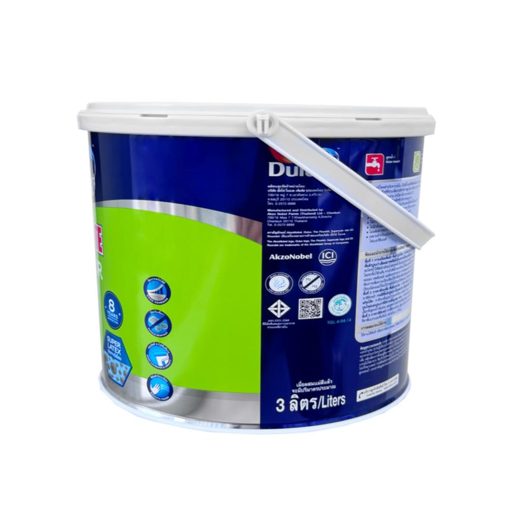 สีน้ำทาภายใน ชนิดด้าน DULUX SUPERCOTE BASE B สีขาว 3 ลิตร