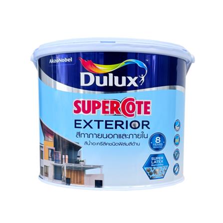 สีน้ำทาภายนอก ชนิดด้าน DULUX SUPERCOAT BASE B สีขาว 3 ลิตร_0