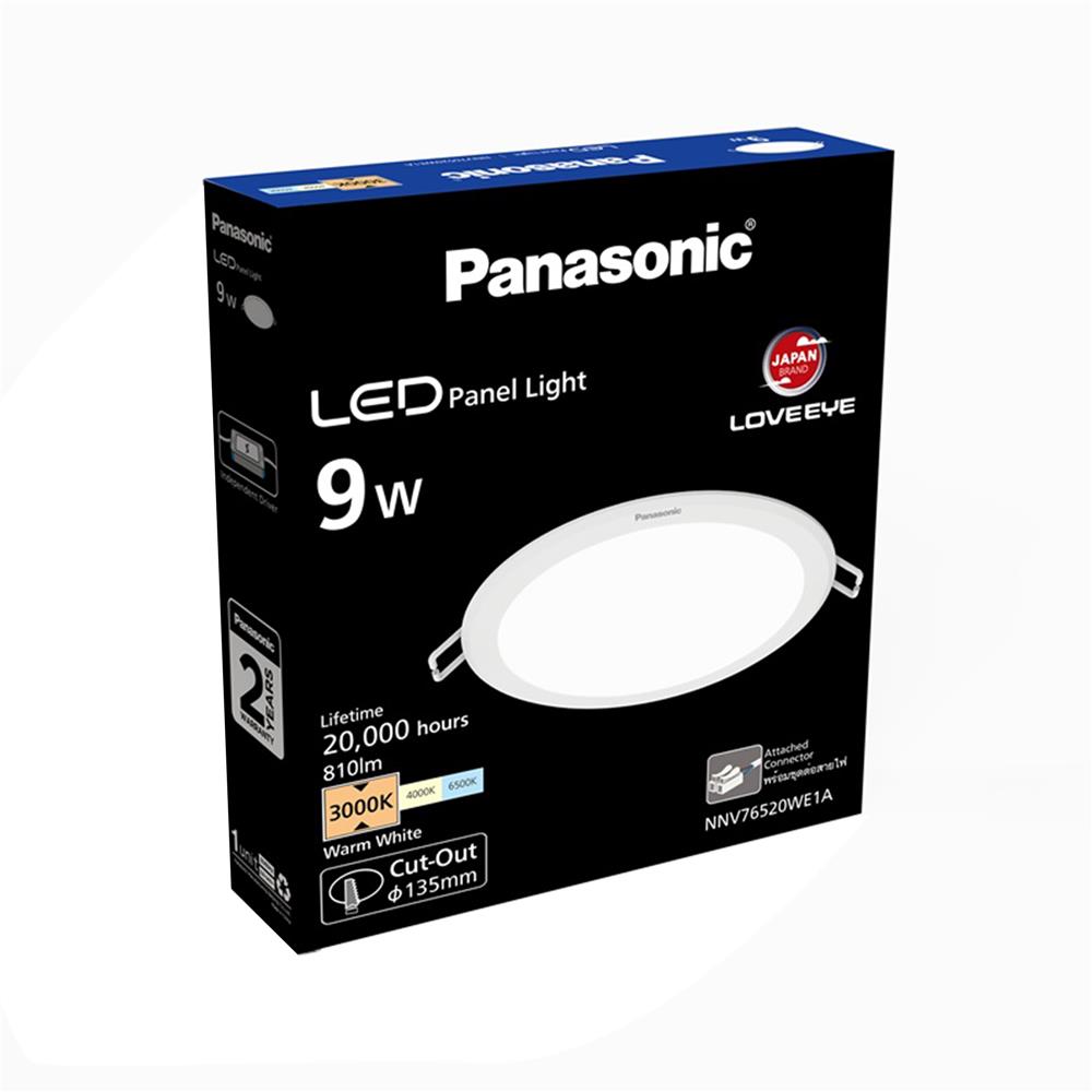 ดาวน์ไลท์ LED PANASONIC NNV76520WE1A 5 นิ้ว 9 วัตต์ WARM WHITE สีขาว