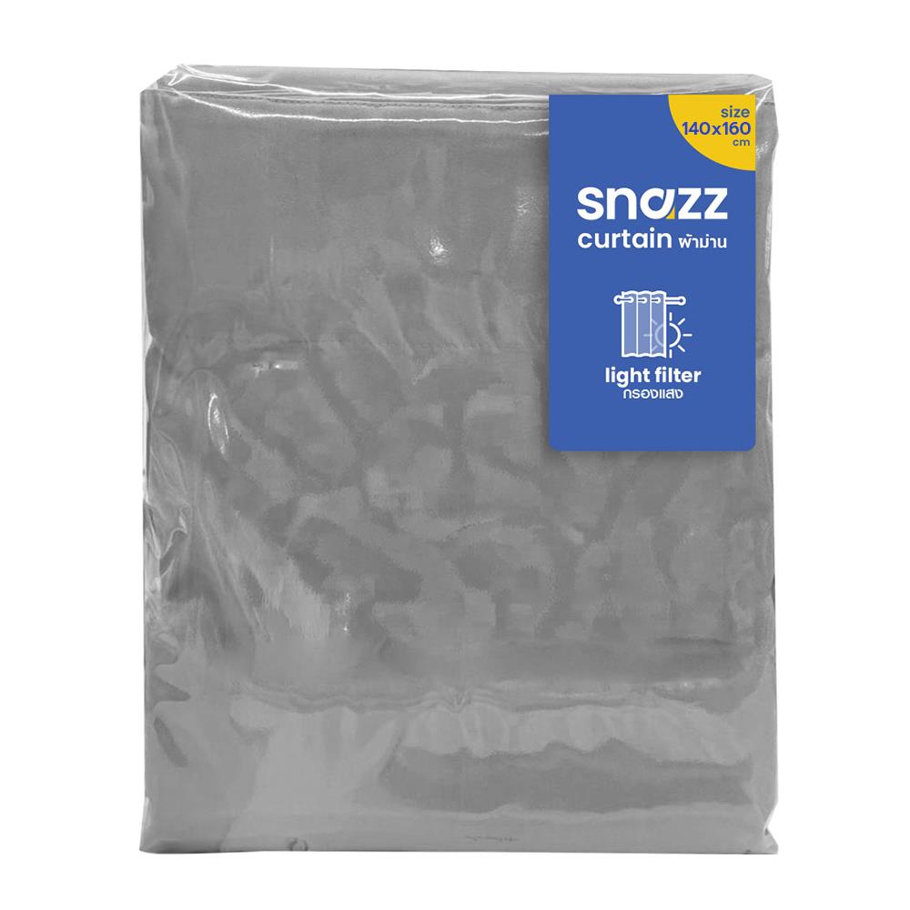 ผ้าม่านซ่อนหู SNAZZ GOODY 140x160 ซม. สีเทา
