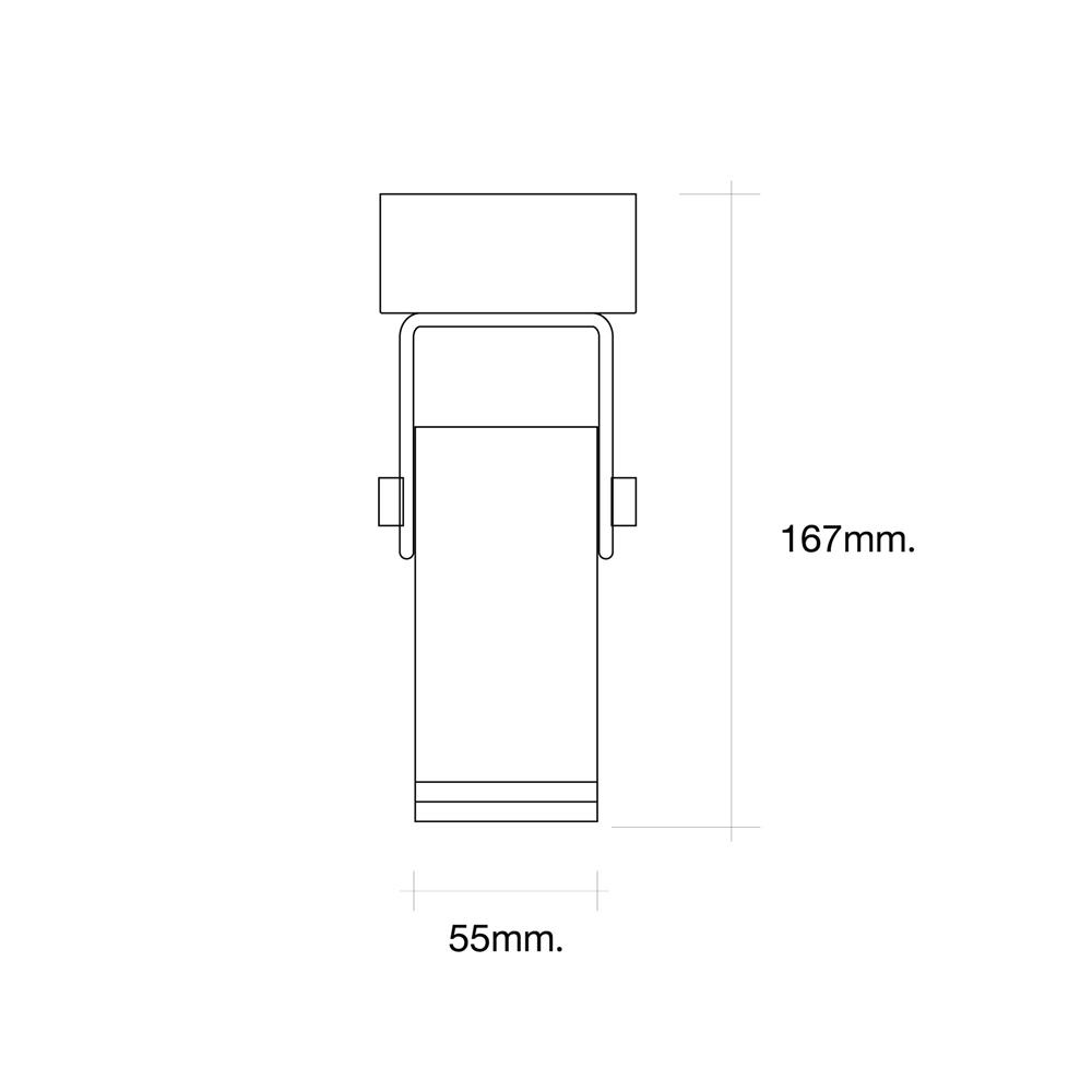 แทรกไลท์ติดผนัง LED HI-TEK HFITL 5 วัตต์ WARM WHITE สีดำ