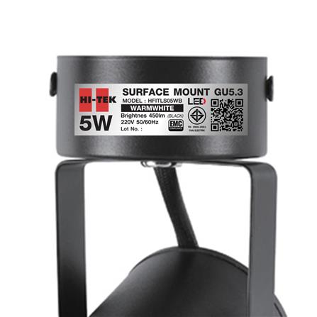 แทรกไลท์ติดผนัง LED HI-TEK HFITL 5 วัตต์ WARM WHITE สีดำ_10