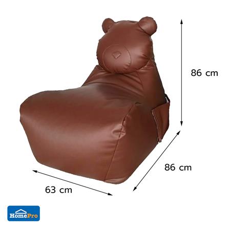 เบาะรองนั่ง SNAZZ TEDDY 25x34 นิ้ว สีน้ำตาล_4