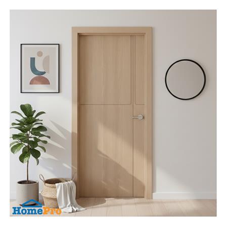 ประตูภายใน WPC เจาะลูกบิด MODERNWOOD MWPC01 90x200 ซม. สี HAZELNUT_3