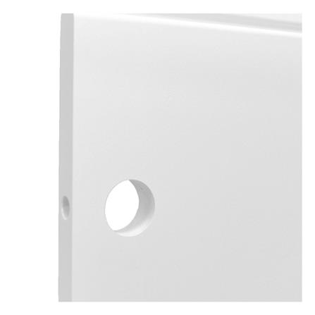 ประตูภายนอก UPVC เจาะลูกบิด MODERNWOOD MWR010 90x200 ซม. สีขาว_2