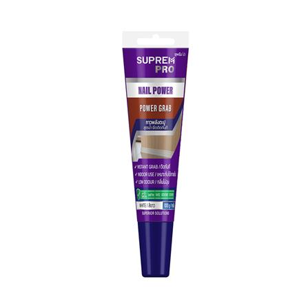 กาวพลังตะปู SUPREMPRO สูตรน้ำ 100 กรัม สีขาว_0