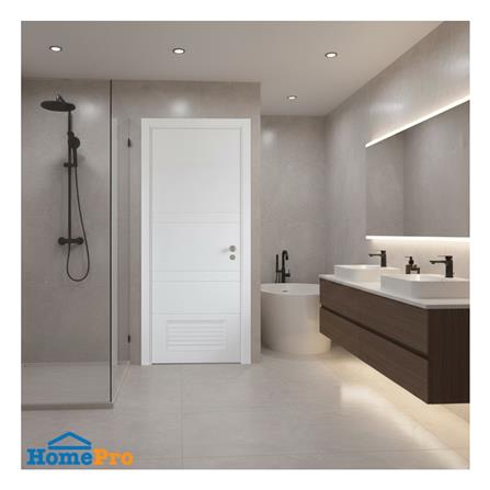 ประตูห้องน้ำ UPVC เจาะลูกบิด MODERNWOOD MLIR010 80x200 ซม. สีขาว_3