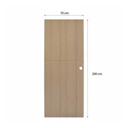 ประตูภายใน WPC เจาะลูกบิด MODERNWOOD MWPC01 70x200 ซม. สี HAZELNUT_4