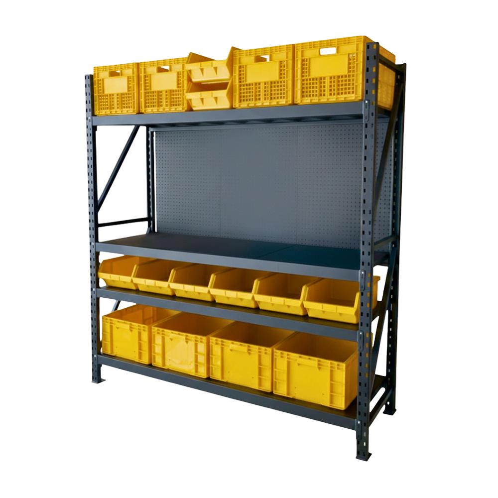 ชั้นเหล็ก 4 ชั้น CUSTOMAI COMBO SET PEG SIZE L 1.8 เมตร สีเหลือง/ดำ