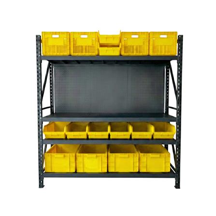 ชั้นเหล็ก 4 ชั้น CUSTOMAI COMBO SET PEG SIZE L 1.8 เมตร สีเหลือง/ดำ_1