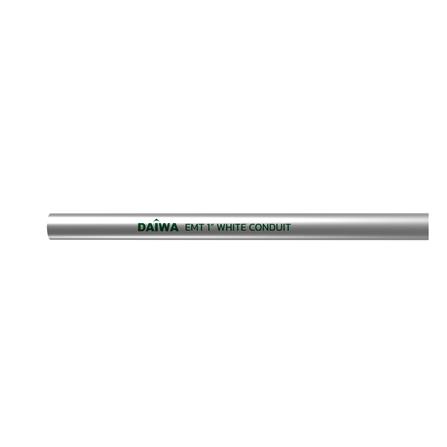 ท่อตรงเหล็กบาง EMT DAIWA 1 นิ้ว ยาว 3 เมตร สีเงิน_0