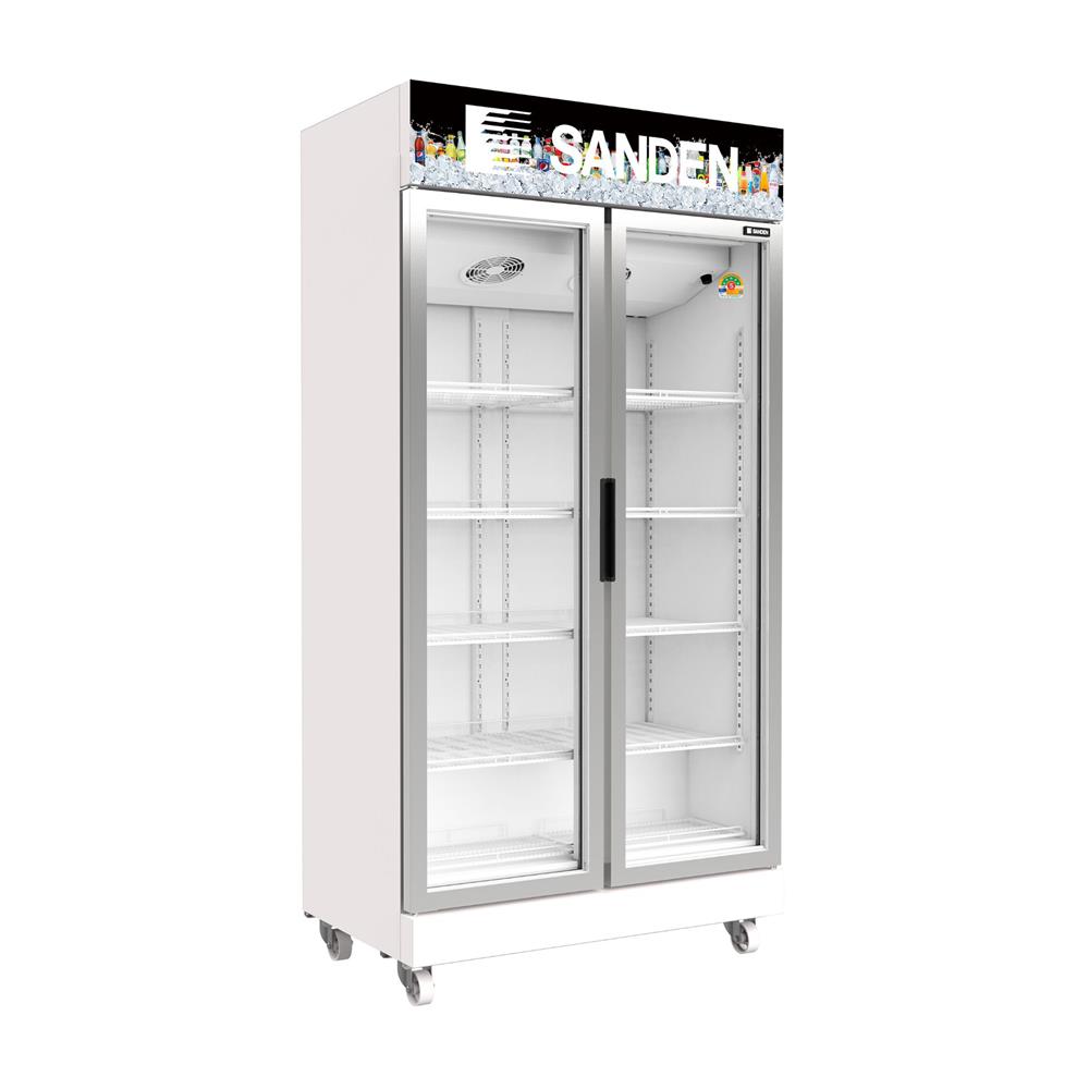 ตู้เครื่องดื่ม 2 ประตู SANDEN SPN1000 23 คิว สีขาว