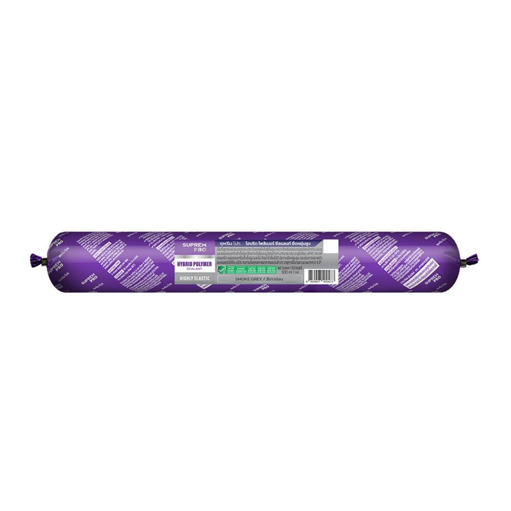 ยาแนวโพลิเมอร์อุดรอย SUPREMPRO HYBRID 600 มล. สีเทาอ่อน